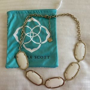 White Kendra Scott Statement Necklace